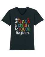 To teach a child Tricou mânecă scurtă guler V Bărbat Presenter