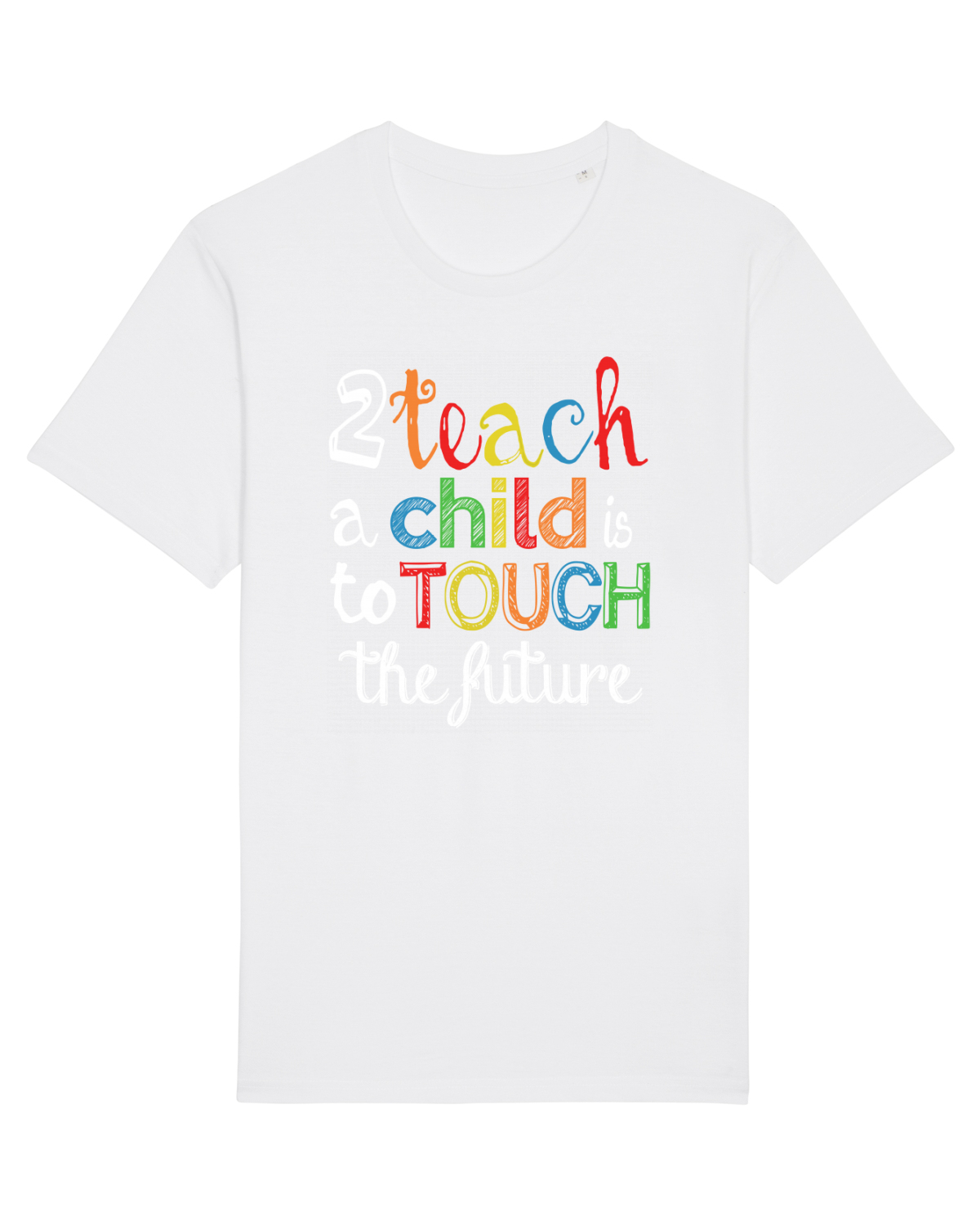 Tricou mânecă scurtă Unisex Rocker White