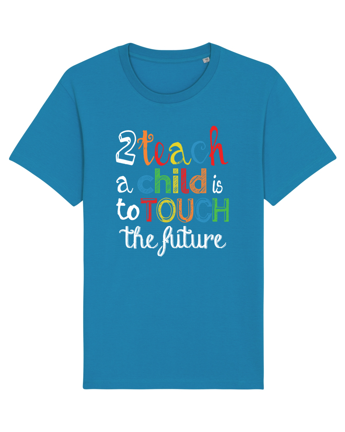 Tricou mânecă scurtă Unisex Rocker Azur