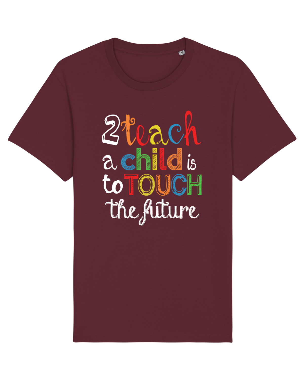 Tricou mânecă scurtă Unisex Rocker Burgundy
