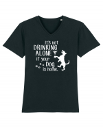 Drinking with my dog Tricou mânecă scurtă guler V Bărbat Presenter