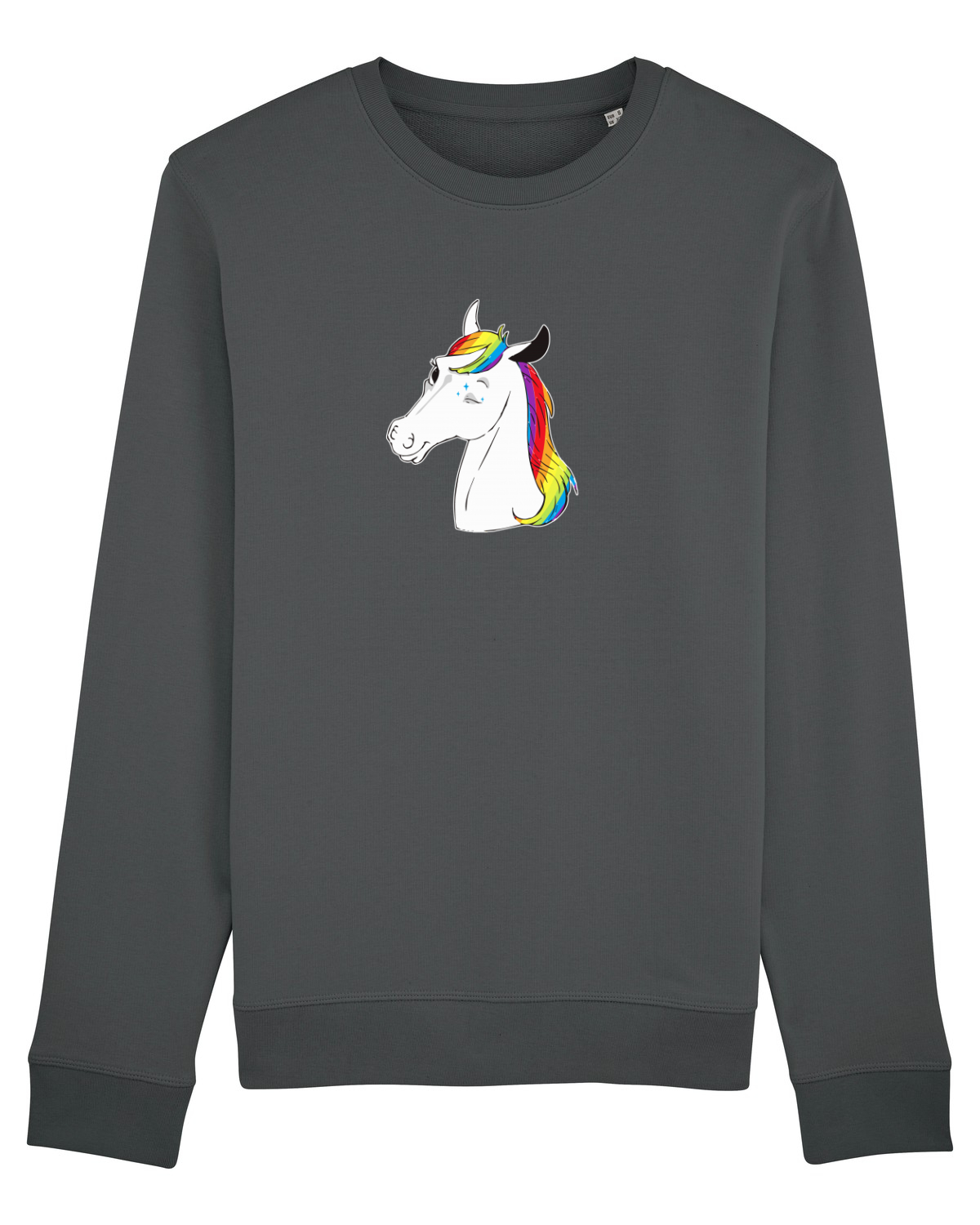 Bluză mânecă lungă Unisex Rise Anthracite