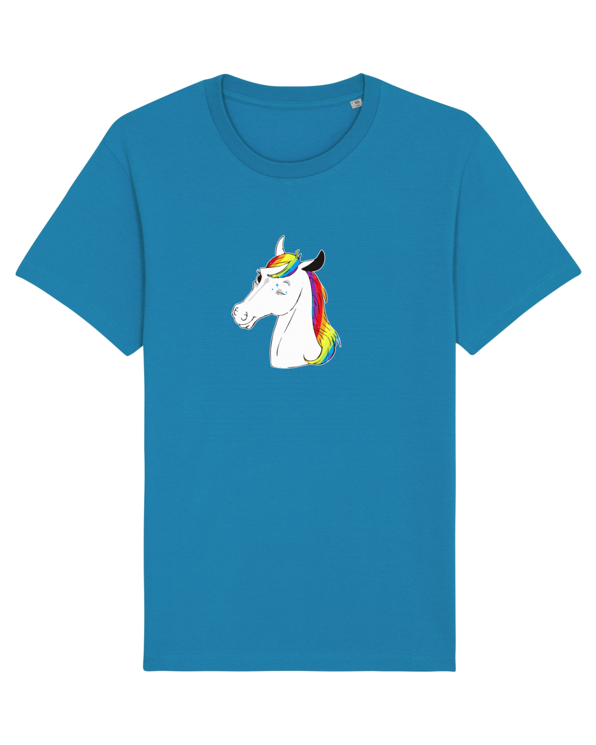 Tricou mânecă scurtă Unisex Rocker Azur
