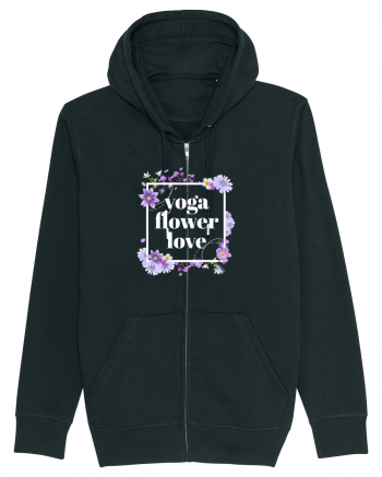 yoga floral design6 Black