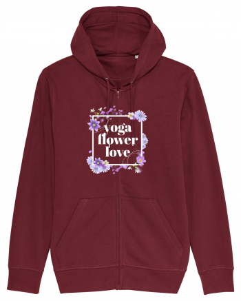 yoga floral design6 Burgundy