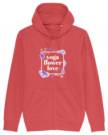yoga floral design6 Carmine Red