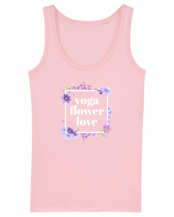 yoga floral design6 Cotton Pink