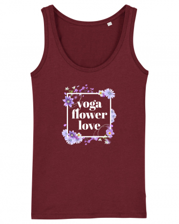 yoga floral design6 Burgundy