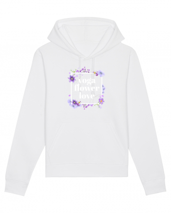 yoga floral design6 White