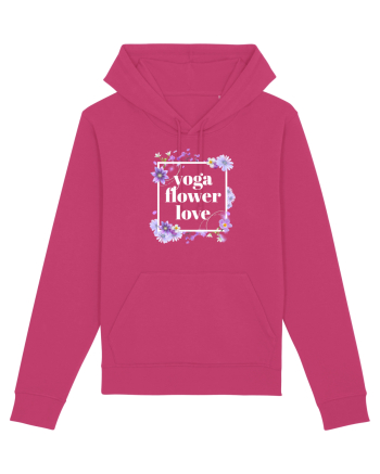 yoga floral design6 Raspberry