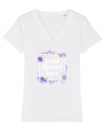 yoga floral design6 White