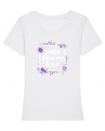 yoga floral design6 White