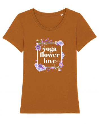 yoga floral design6 Roasted Orange