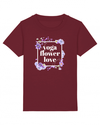 yoga floral design6 Burgundy