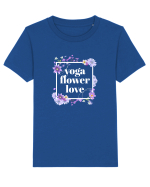 yoga floral design6 Tricou mânecă scurtă  Copii Mini Creator