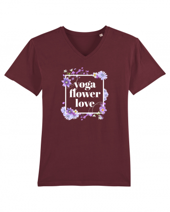 yoga floral design6 Burgundy