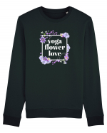yoga floral design6 Bluză mânecă lungă Unisex Rise