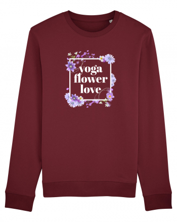 yoga floral design6 Burgundy