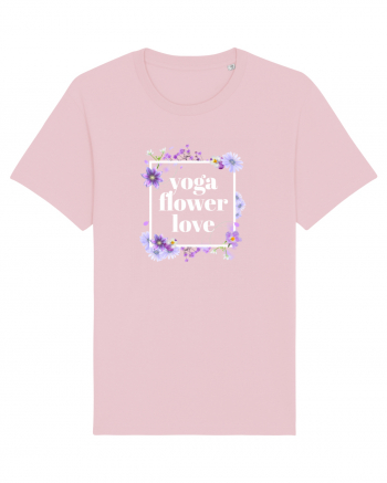 yoga floral design6 Cotton Pink