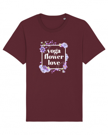 yoga floral design6 Burgundy