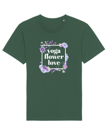 yoga floral design6 Bottle Green