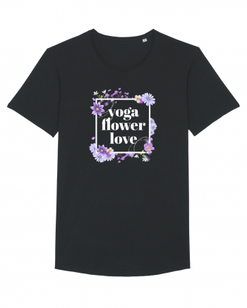 yoga floral design6 Black