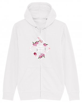 yoga floral design2 White