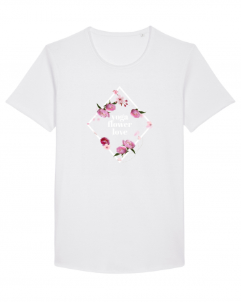 yoga floral design2 White