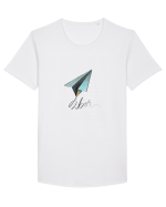 Zbor Tricou mânecă scurtă guler larg Bărbat Skater