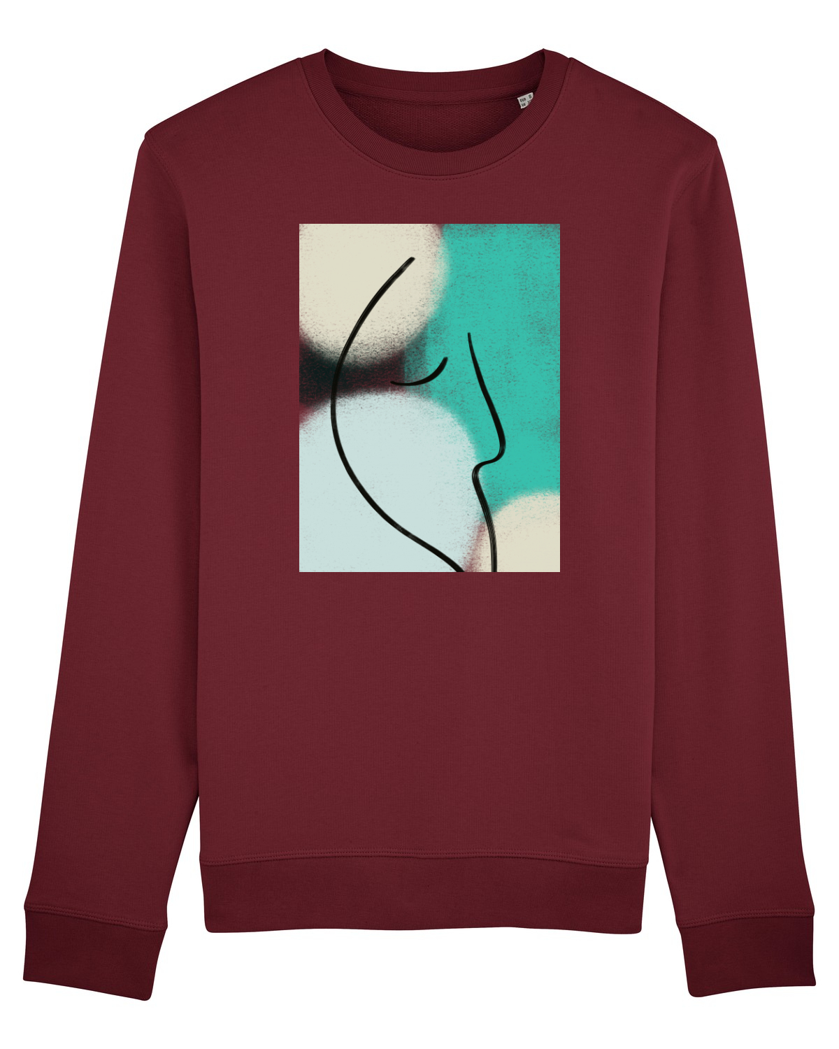 Bluză mânecă lungă Unisex Rise Burgundy