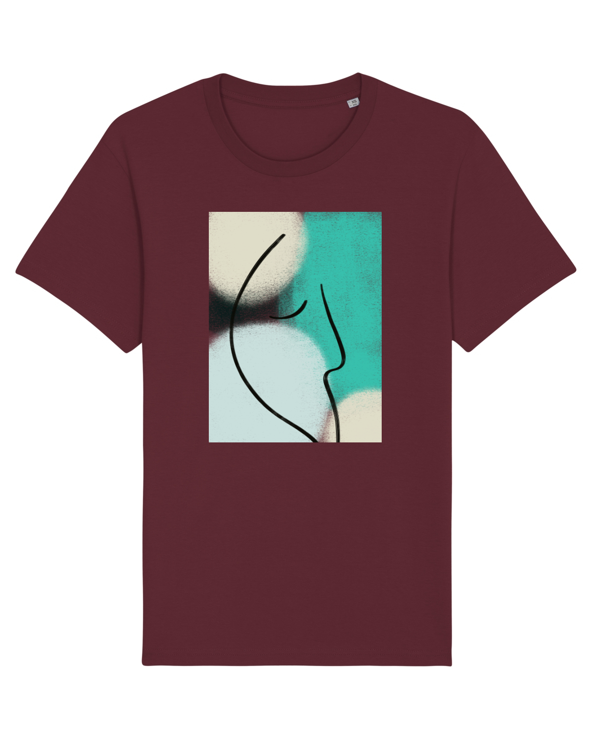 Tricou mânecă scurtă Unisex Rocker Burgundy