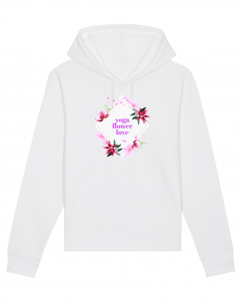 yoga floral design8 White