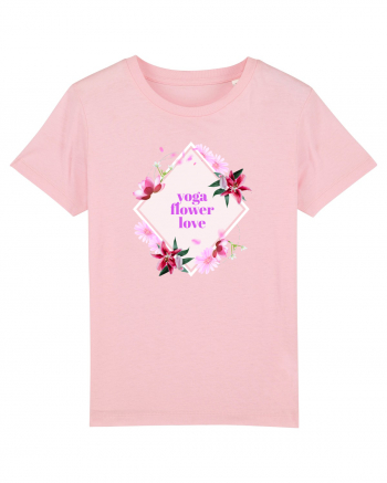 yoga floral design8 Cotton Pink