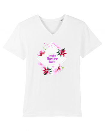 yoga floral design8 White