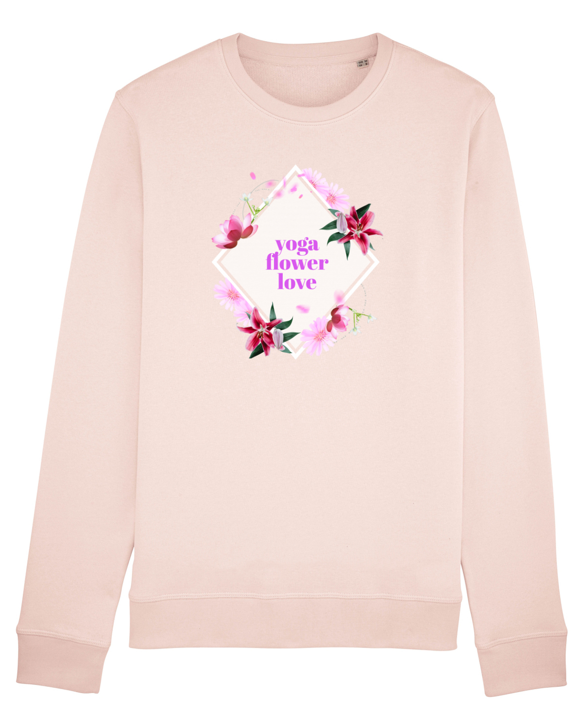 Bluză mânecă lungă Unisex Rise Candy Pink