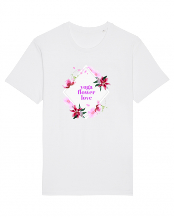 yoga floral design8 White