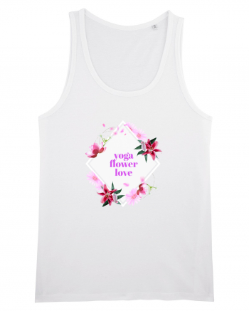 yoga floral design8 White