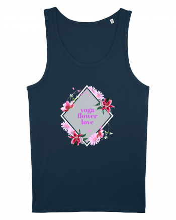 yoga floral design8 Navy