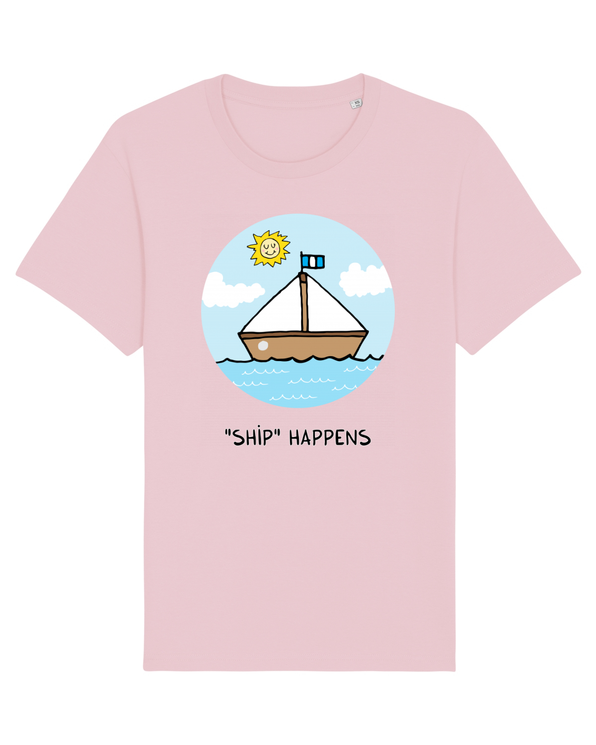 Tricou mânecă scurtă Unisex Rocker Cotton Pink