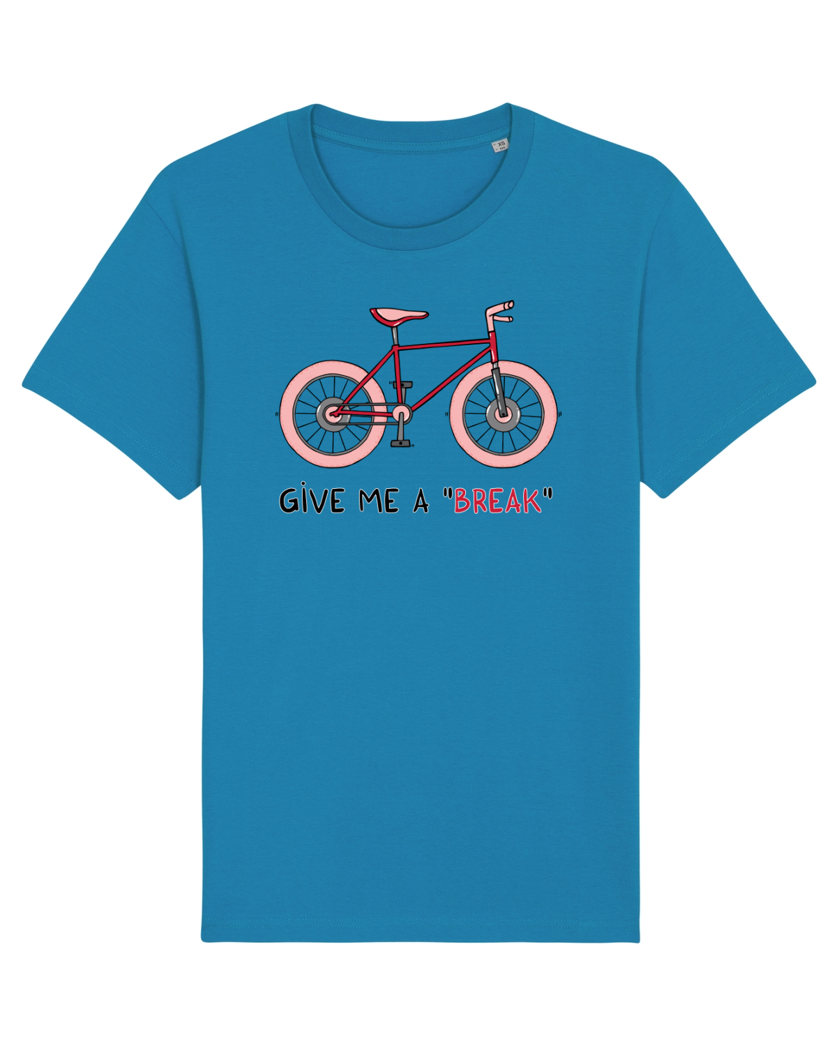 Tricou mânecă scurtă Unisex Rocker Azur