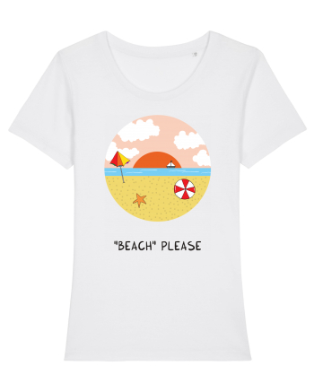 „Beach” Please White