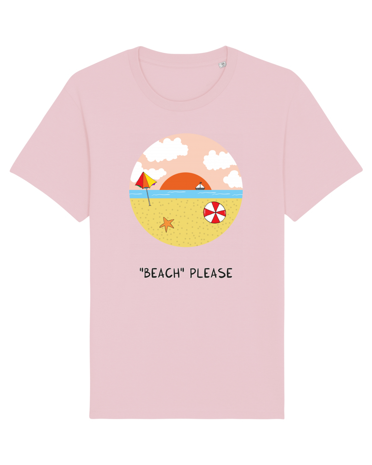 Tricou mânecă scurtă Unisex Rocker Cotton Pink