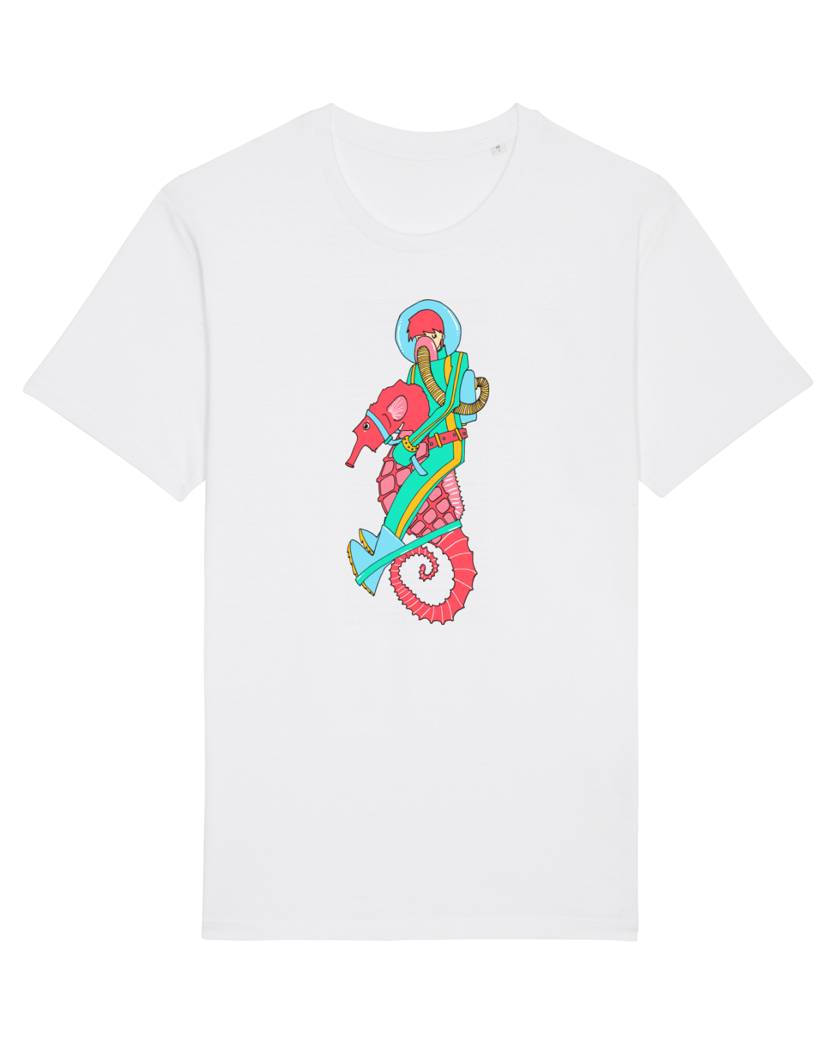 Tricou mânecă scurtă Unisex Rocker White