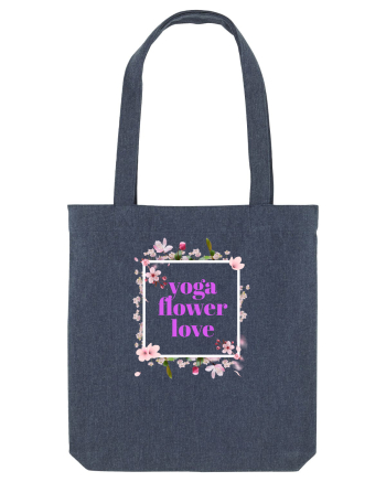 yoga floral design9 Midnight Blue