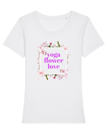yoga floral design9 White