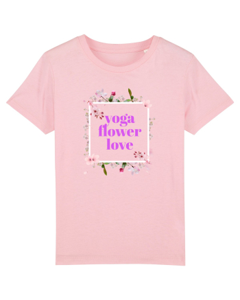yoga floral design9 Cotton Pink