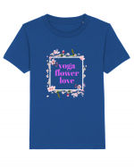 yoga floral design9 Tricou mânecă scurtă  Copii Mini Creator