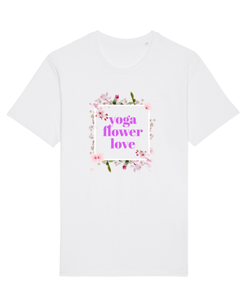 yoga floral design9 White