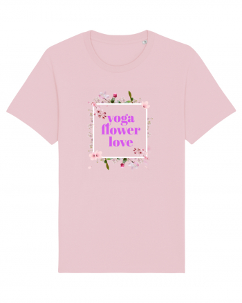 yoga floral design9 Cotton Pink