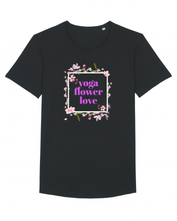 yoga floral design9 Black